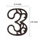 TripDock Decorative House Numbers46 Inch High Rustic Cast Iron Home Address Number Number 3