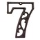 TripDock Decorative House Numbers46 Inch High Rustic Cast Iron Home Address Number Number 7