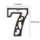 TripDock Decorative House Numbers46 Inch High Rustic Cast Iron Home Address Number Number 7