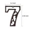 TripDock Decorative House Numbers46 Inch High Rustic Cast Iron Home Address Number Number 7