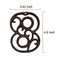 TripDock Decorative House Numbers46 Inch High Rustic Cast Iron Home Address Number Number 8