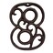 TripDock Decorative House Numbers46 Inch High Rustic Cast Iron Home Address Number Number 8
