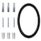 Deamos Floating Modern House Numbers 5 inch Zinc Alloy Home Address Number for Outside House with Reflective Paint Finish Black Floating Mount or Flush Mount