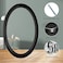 Deamos Floating Modern House Numbers 5 inch Zinc Alloy Home Address Number for Outside House with Reflective Paint Finish Black Floating Mount or Flush Mount
