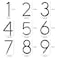 Deamos Floating Modern House Numbers 5 inch Zinc Alloy Home Address Number for Outside House with Reflective Paint Finish Black Floating Mount or Flush Mount