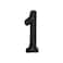 HOMUS House Address Numbers 4 Inch Height Cast Iron House Number Rustproof Black Finish Number 1