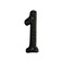 HOMUS House Address Numbers 4 Inch Height Cast Iron House Number Rustproof Black Finish Number 1
