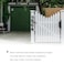 HOMUS House Address Numbers 4 Inch Height Cast Iron House Number Rustproof Black Finish Number 4