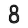 HOMUS House Address Numbers 4 Inch Height Cast Iron House Number Rustproof Black Finish Number 8