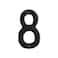 HOMUS House Address Numbers 4 Inch Height Cast Iron House Number Rustproof Black Finish Number 8