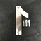 UTMOCO House Number 6 Inch Stainless Steel Floating Home Address Number Rustproof Easy Install Silver Number 1
