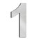 UTMOCO House Number 6 Inch Stainless Steel Floating Home Address Number Rustproof Easy Install Silver Number 1