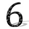 BetLight House Numbers for Outside Cast Iron Home Address 55 Inch Metal Mailbox Number 6 Black