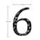 BetLight House Numbers for Outside Cast Iron Home Address 55 Inch Metal Mailbox Number 6 Black