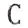 Jerrybaby 5 Inch House Letters Rustic Cast Iron Metal Home Address Number LettersUnique Hammered Look Letter C
