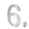 Bodicarson Stainless Steel House NumbersMetal Modern House NumbersMailbox Decor NumberSelfadhesive house Number 3Inch6 Silver
