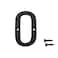 TripDock 3 Inch Wrought Iron House Number Matching Screws Included Black Letter O