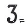 TripDock 3 Inch Wrought Iron House Number Matching Screws Included Black Number 3