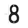 TripDock 4 Inch House Numbers for Outside Cast Iron Metal Address Home Number Unique Craftsmanstyle Look Black Number 8