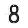 TripDock 4 Inch House Numbers for Outside Cast Iron Metal Address Home Number Unique Craftsmanstyle Look Black Number 8