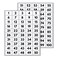 TownStix 5 Sets 1100 Number Stickers Waterproof Vinyl 15 x 1 Black Numbers