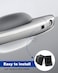 ANODZU Exterior Door Handle Buckle Induction Button Fit for Hyundai Tucson 2015 2016 2017 2018 2019 2020 2Pcs
