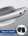 ANODZU Exterior Door Handle Buckle Induction Button Fit for Hyundai Tucson 2015 2016 2017 2018 2019 2020 2Pcs