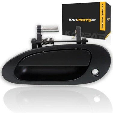 KarParts360 Door Handle for Chevy Impala 2000 01 02 03 04 2005 Driver Side Exterior Rear Smooth Black Trim LSBaseSS