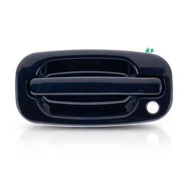 KarParts360 Door Handle for Chevy Silverado 2500 HD 20012006 Driver Side Exterior Front Keyhole Plastic