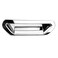 Dreamseek Rear Door Bowl Handle Cover for Ford Escape Kuga 2013 2014 2015 2016 Triple Chrome Plated Exterior Tailgate Trim Protector