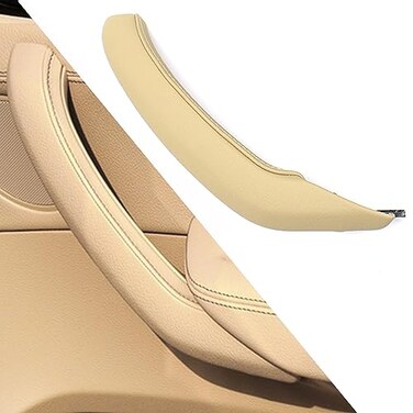 FASTCHE Fit for BMW X3X4 Door Handle Outer Cover Right Side Passenger Door Handle Outer Leather Door Handle Outer Cover Replacement for BMW X3 F25 20102016 X4 F26 20142017 RightBeige