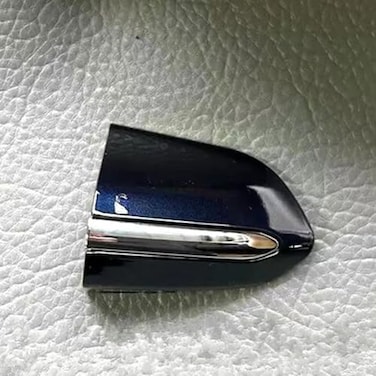 fitfoyo Front Exterior Left Driver Side Door Handle Lock Bezel Cover Cap Fit for Ford Fusion 20132020 for Edge 20152020 Blue with Chrome