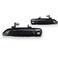 KarParts360 For Honda Civic 2001 02 03 04 2005 Door Handle Driver and Passenger Side Pair Front Exterior Smooth Black With Key Hole All Submodels Replacement For 72180S5DA02 72140S5DA02