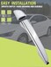 HONFQP Exterior Door Handle Rear Left Side Compatible with Hyundai Elantra 2017 2018 2019 2020 Replaces 82651F2020 82652F2050
