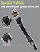 HONFQP Exterior Door Handle Rear Left Side Compatible with Hyundai Elantra 2017 2018 2019 2020 Replaces 82651F2020 82652F2050