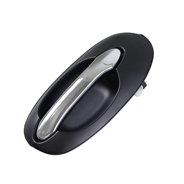 HUYILUN0104 Black with Chrome Exterior Handle Outer Door Handle Compatible with Kia Sedona Carnival 2002 2003 2004 2005 Rear Right