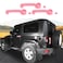 JOSHELA for Jeep JK Door Handle Cover Trim Pink for Jeep Wrangler JK 2DR 20072017 Pink Exterior Accessories 3pcs