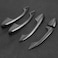Qiilu 4pcs Car Carbon Fiber Style Door Handle Cover Trim ABS Door Handle Cover Replacement for Benz C Class W205 20152018 GLC Class X253 20162018