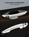 QNHEAY 82652C1010 Exterior Door Handle Front Driver Side Fit for Hyundai Sonata 20152019 Replace 15759578 82651C1110 Chrome