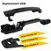 SHACHAR Exterior Door Handle Kit Front Left Driver Side 8S4Z5422404AA Compatible with Ford Focus 20082011 Cap wKeyhole 8S4Z54218A14AA Bracket 8S4Z5426685B Matte Black