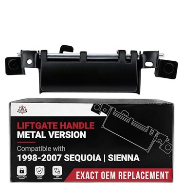 AA Ignition Toyota Liftgate Handle Upgraded Metal Version Replaces 6909008010 690900C080 79600 Compatible with Toyota Sequoia 2001 2002 2003 2004 2005 2006 2007 Sienna 9803 Tailgate Handle Latch