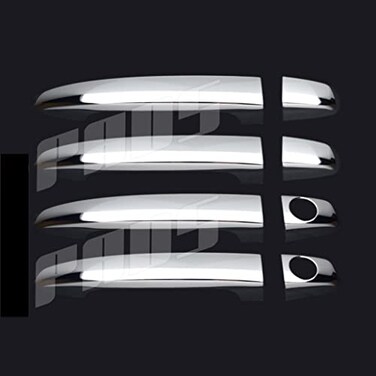 A-PADS APADS Compatible withJust Overlay Stick on NOT for SNAP in Replacement Chrome Door Handle Covers for Lexus RX330 2003 04 05 2006 GX470 200405 06 07 08 09 with Passenger Keyhole
