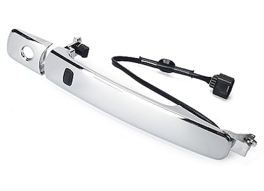 Jepacr Exterior Chrome Door Handle Front Left Driver Side with Sensor and Smart Keyless Entry System Compatible with Nissan Rogue 20102013 Replaces 80640CZ31B 80640CZ31A 80645CA000