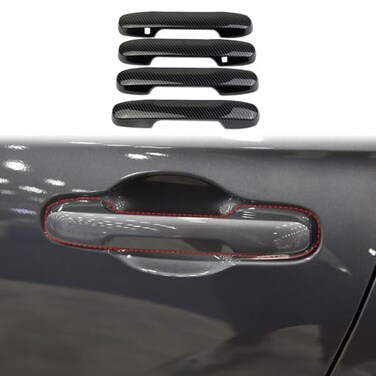 crosselec Carbon Fiber Door Handles Trim Cover Accessories for 20232026 Honda Pilot