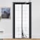 Veanusiver Adjustable Insulated Door Curtain Magnetic Thermal SelfClosing Privacy Door Screen Fit Doors Size Width 34 39 Height 81 84 Hands Free with Closure Weighted Bottom Grey