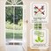 CHIYUNS White Screen Door Mesh Magnetic Closure Heavy Duty 32 x 82 inch Self Closing Fiberglass Mosquito Net with Magnet for Doors Bug Fly Screens Curtain for Doorway Keep Bugs Out Pet Friendly