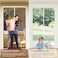 CHIYUNS White Screen Door Mesh Magnetic Closure Heavy Duty 36 x 80 inch Self Closing Fiberglass Mosquito Net with Magnet for Doors Bug Fly Screens Curtain for Doorway Keep Bugs Out Pet Friendly