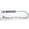 FDXGYH 2 Set Screen Door Chain Heavy Duty Storm Door Chain Protector Chain and Spring Storm Door CloserSilver