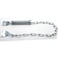 FDXGYH 2 Set Screen Door Chain Heavy Duty Storm Door Chain Protector Chain and Spring Storm Door CloserSilver