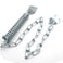 FDXGYH 2 Set Screen Door Chain Heavy Duty Storm Door Chain Protector Chain and Spring Storm Door CloserSilver